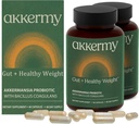 Akkermansia Probiotic for Appetite & Craving Control | Increases GLP-1 & Boosts Healthy Weight | 120 Day Supply | Made in USA | Bacillus Coagulans, B2, D3 & Chromium |SIBO Friendly, Vegan, Gluten Free