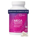 Microbiome Labs MegaSporeBiotic Probiotics for Women & Men - Gut Health & Digestive Support - シェルフテーブル、旅行フレンドリー、男性&女性プロバイオティクス(60カプセル)