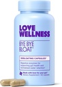 Love Wellness Bye Bye Bloat | Digestive Enzymes for Fast Acting Bloating Relief for Women | Helps Reduce Water Retention & Gas Relief | Supports Digestive Health with Fenugreek & Dandelion | 60 Count