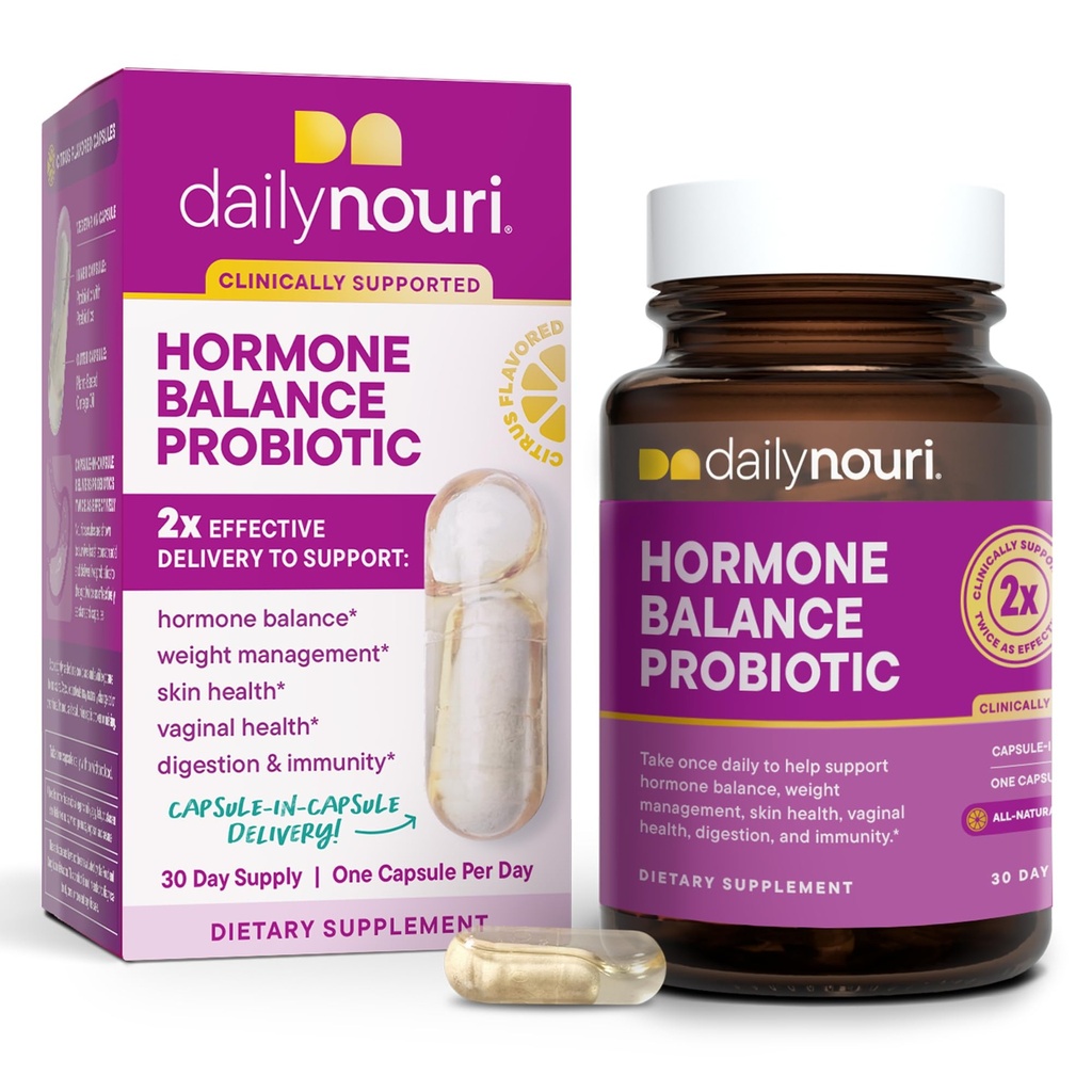 女性のための毎日のNouriホルモンのバランスのプロバイオティクス | 健康なエストロゲン、PMS、PCOS、perimenopause、腟pH、イースト、腸の健康、皮及び免除を支えて下さい | 7 緊張 + ビーガンオメガ オイル | 30 日の供給