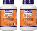 NOWの食糧600mgの赤いイースト米及び30mg Coq10の120の帽子(2のパッケージ)