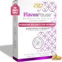 FlavonPause ホット Flashes 更年期障害救済 – 臨床的にテスト –|自然ホットフラッシュ救済、夜汗救済、皮膚老化 | マルチ月経閉症状救済 | 30 Softgels