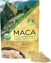 Zen Spirit Maca Rootパウダーオーガニック - ペルールートプレミアムグレードスーパーフード(未加工) - USDA&ビーガン認定 - 1バッグ(8oz) - 朝食、スムージー、ベーキング&アイスクリームに最適です。
