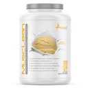 メタボリック栄養 - Musclean - Milkshake、Whey High Proteinミール補充、メンテナンス栄養、低炭水化物、ケトダイエット、消化酵素、バニラ、5ポンド(50本)