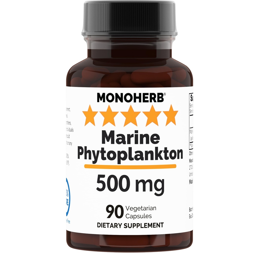 MONOHERBマリンフィトプランクトン500mg - 90ベジタリアンカプセル