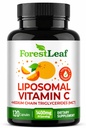 ForestLeaf Liposomal Vitamin C 1400mg Capsules | High Dose Vitamin C Liposomal Supplement w Coconut Oil Fatty Acids | Fast Absorption | Immune Support, Antioxidant, Collagen Production | 120 Vegan Cap