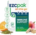 Echinacea、ビタミンC、亜鉛、免疫サポートサプリメント、大人の免疫ビタミン、旅行フレンドリー包装、ベジタリアン、グルテンフリー
