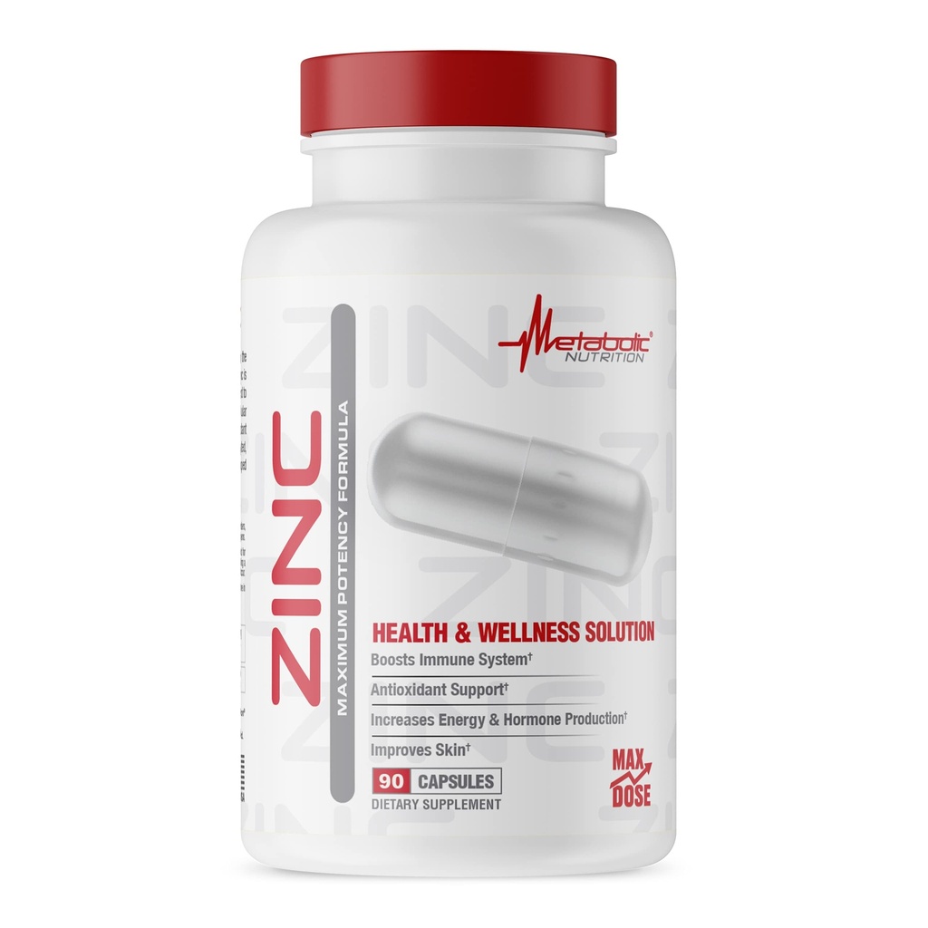 メタボリック栄養、75mg、90亜鉛カプセル、サポート免疫システム機能w /亜鉛酸化物による亜鉛サプリメント