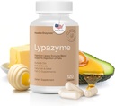 ヒューストン酵素 - 女性と男性のためのLypazyme Lipase消化酵素 - 120カプセル - 3 トリグリセリド脂肪の完全な内訳のための酵素ブレンド, 高脂肪の食事と魚油の消化のための酵素