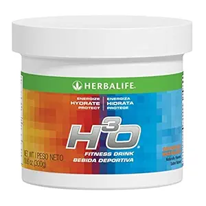 Herbalife H3Oフィットネスドリンク:オレンジ色のキャニスター10.6 Oz(300g)、炭水化物のブレンド(即時エネルギー、エネルギー、水和物、保護、自然に風味付け)