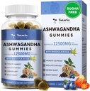 Totariaの砂糖の自由なashwagandhaはGummies 2500mg w/Vitamin D3、マグネシウムのGlycinate、Rhodiolaの女性の及びウェンのための超強さのashwaの根の補足、弛緩のための、エネルギー、Blueberryの味を満たしました