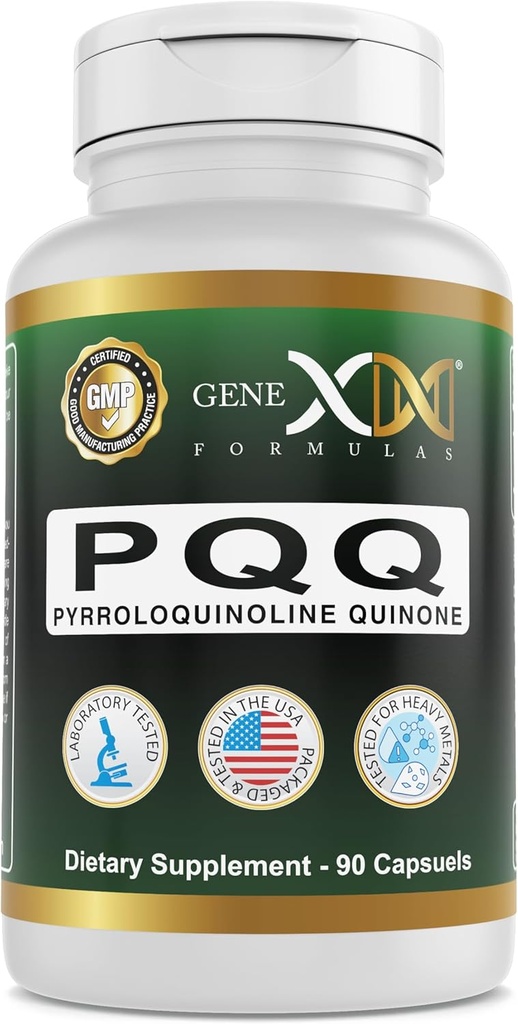 Genexフォーミュラ20mg PQQピロロキノリンキノン(90カプセル) | Mitochondria、心血管、認知健康をサポート - 非GMO、グルテンフリー、ベジタリアン - 90日の供給