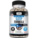 Kaya Naturals - Melatonin - Aidサポートビタミンサプリメント - 睡眠ストレスと気分のサポート - L-Tryptophan、パッションフラワー、アッシュワガンダ、その他(30カウント)