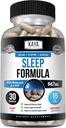 Kaya Naturals - Sleep Support Formula with Melatonin - Aid Support Vitamin Supplement - Sleep Stress and Mood Support - L-Tryptophan, Passion Flower, Ashwagandha and More (30 Count)