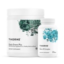 THORNE - エネルギーバンドル - 毎日のグリーンプラス&ベーシックBコンプレックス - セルラーエネルギーと物理的な耐久性を促進 - 30サービング