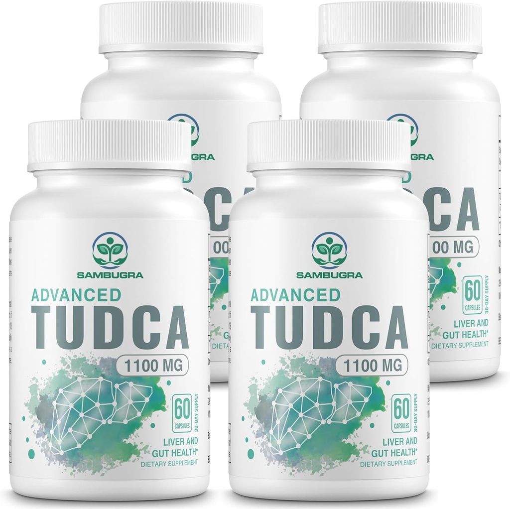高度なTUDCA 1100mg - 超強度のベール塩TUDCAサプリメント、3rdパーティテストTUDCA肝臓は、肝臓の清潔なデトックスと修復のためのサプリメント、240カプセル(パッケージ4)