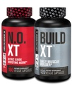 ジャック工場筋肉ビルダーサプリメントスタック - ビルドXT筋肉ビルダー&N.O. XT Nitric Oxide Boosting Agent for Dual Support(60日供給)