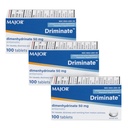 MAJOR Driminate - Dimenhydrinate 50mg Motion Sickness Tablets - Anti-Nausea Medicine - 100 Count (3 Pack)