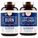 WINDSOR BOTANICALSコルチゾールブロッカーとマルチコラージュバーン - 美と気分のサポートバンドル