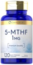 カーライル5-MTHF L Methylfolate 1mg | 120カプセル | 非GMO&グルテンフリーサプリメント | プレミアム品質