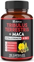 Zolotus Premium Tribulus Terrestris カプセル - Ashwagandha、Panax Ginseng と組み合わせて - 90 ヶ月 3 ヶ月のカウント