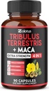 Zolotus Premium Tribulus Terrestris カプセル - Ashwagandha、Panax Ginseng と組み合わせて - 90 ヶ月 3 ヶ月のカウント