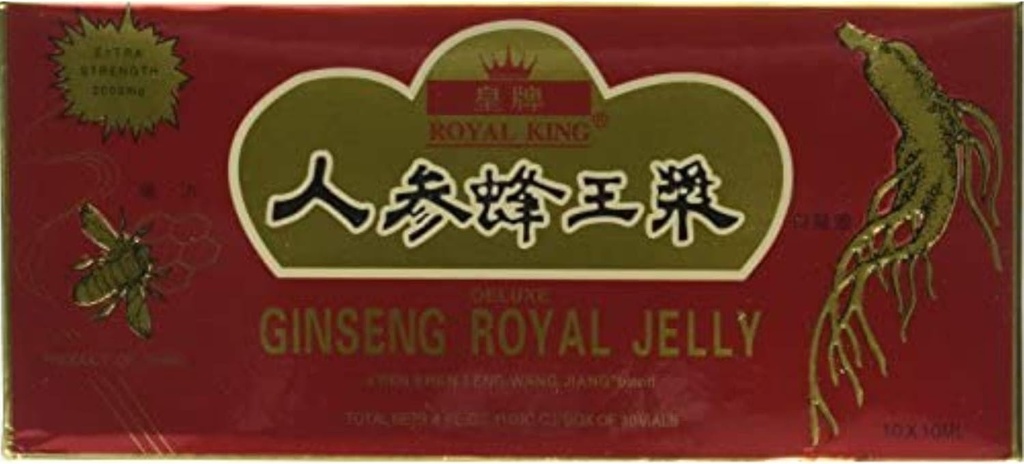 GINSENG PRODUCTS Ginseng & Royal Jelly in A Honey Base 10 Vial, 0.02 Pound