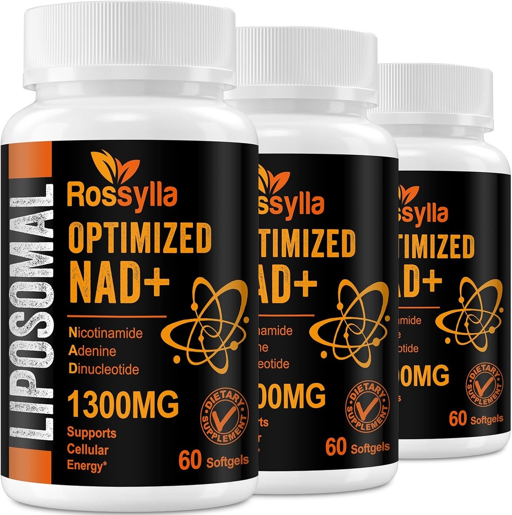 1300 MG Liposomal NAD+ サプリメント | 吸着性が高い | NAD+ ブーストへの最も純粋な NAD Supplemet Effetively | NAD+のボーズ 老化の防衛、細胞エネルギー、長寿のための補足 | 180 カウント