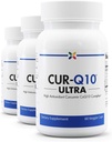 今すぐ老化を停止 - CUR-Q10超コンプレックス - Curcumin2K&MAX-Q10 - 脳と心臓の健康、抗酸化剤、気分のサポートと共同健康サポート - ターメリック&ブラックペッパー、CoQ10 - 60 Vcaps(3パック)