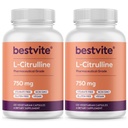 BESTVITE L-Citrulline カプセルあたり750mg (240 ベジタリアンカプセル) (120 x 2) - ステアレートなし - いいえシリカ - いいえフィラーなし - 非GMO - グルテンフリー - ビーガン