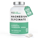 マグネシウムのグリシナート(ビスグリシナート) | ケレートマグネシウムサプリメント | 2750mg(303mgマグネシウム) | 240カプセル / 60サービング | 高品質・高品位 | 英国製 - GMP認定 | ラブライフサプリメント