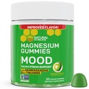 気分のマグネシウムのグミ - 200mgのマグネシウムのクエン酸塩及び125mgのSteril Ashwagandhaのグミ - Calm及び圧力サポートのためのLのテアニンと-マグのクエン酸塩およびAshwagandhaの補足- 30の緑のAppleのChewables
