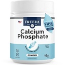 Freeda Calciumの隣酸塩の粉–人の骨及び接合箇所の健康のためのコザーの鉱物の補足、女性、犬及び猫–カルシウムおよびリンが付いている骨の強さの粉–米国で作られるビタミンD無し、16oz
