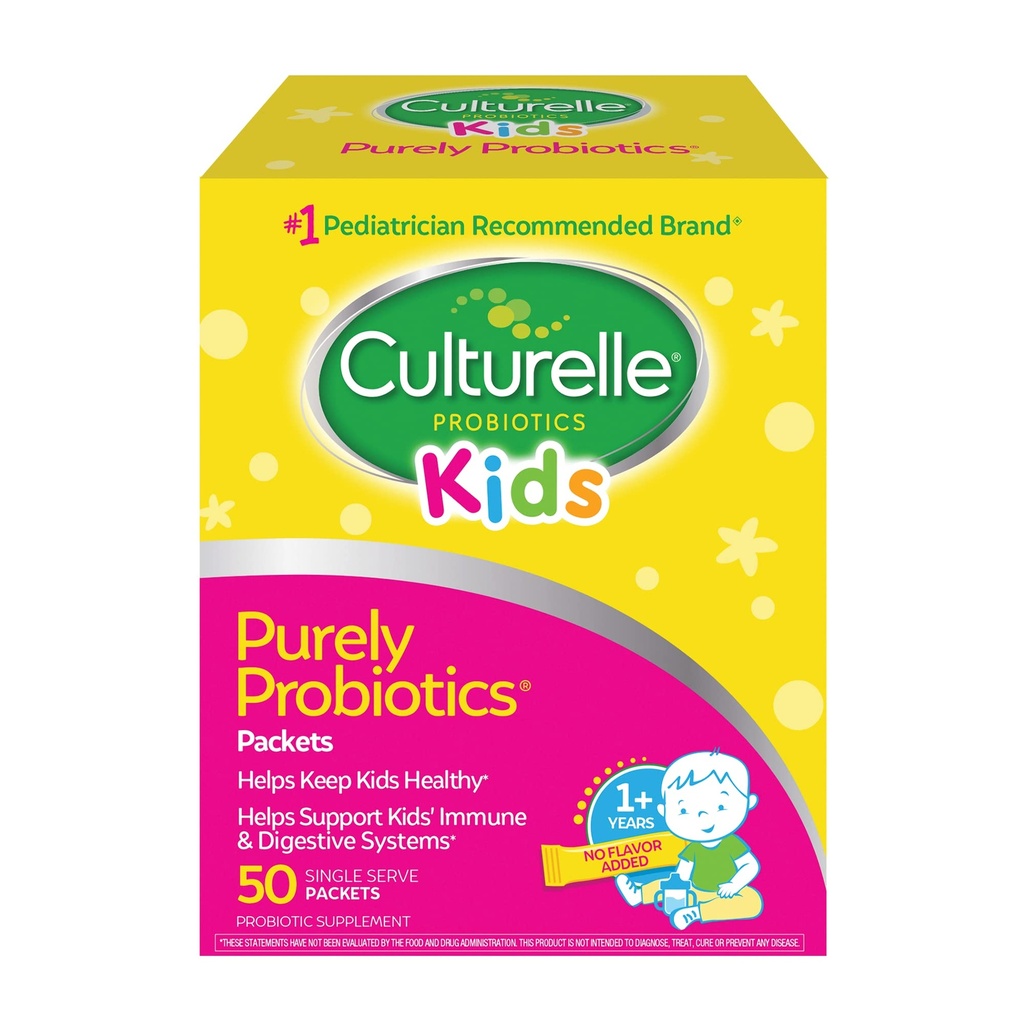 Culturelleキッズデイリープロバイオティックパケット(年齢3 +) - 50カウント - #1小児科医推奨ブランドから - 消化の健康と免疫サポートのための素晴らしい毎日のプロバイオティクス