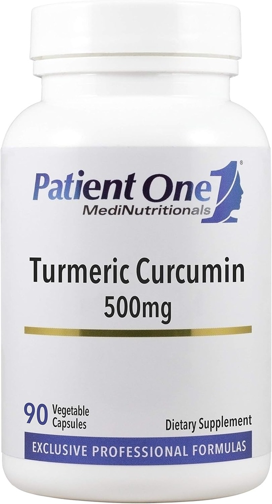 Patient One Turmeric Curcumin 500 mg | Supplement to Support Healthy Inflammatory Response and More* | with Black Pepper Extract | 90 Capsules