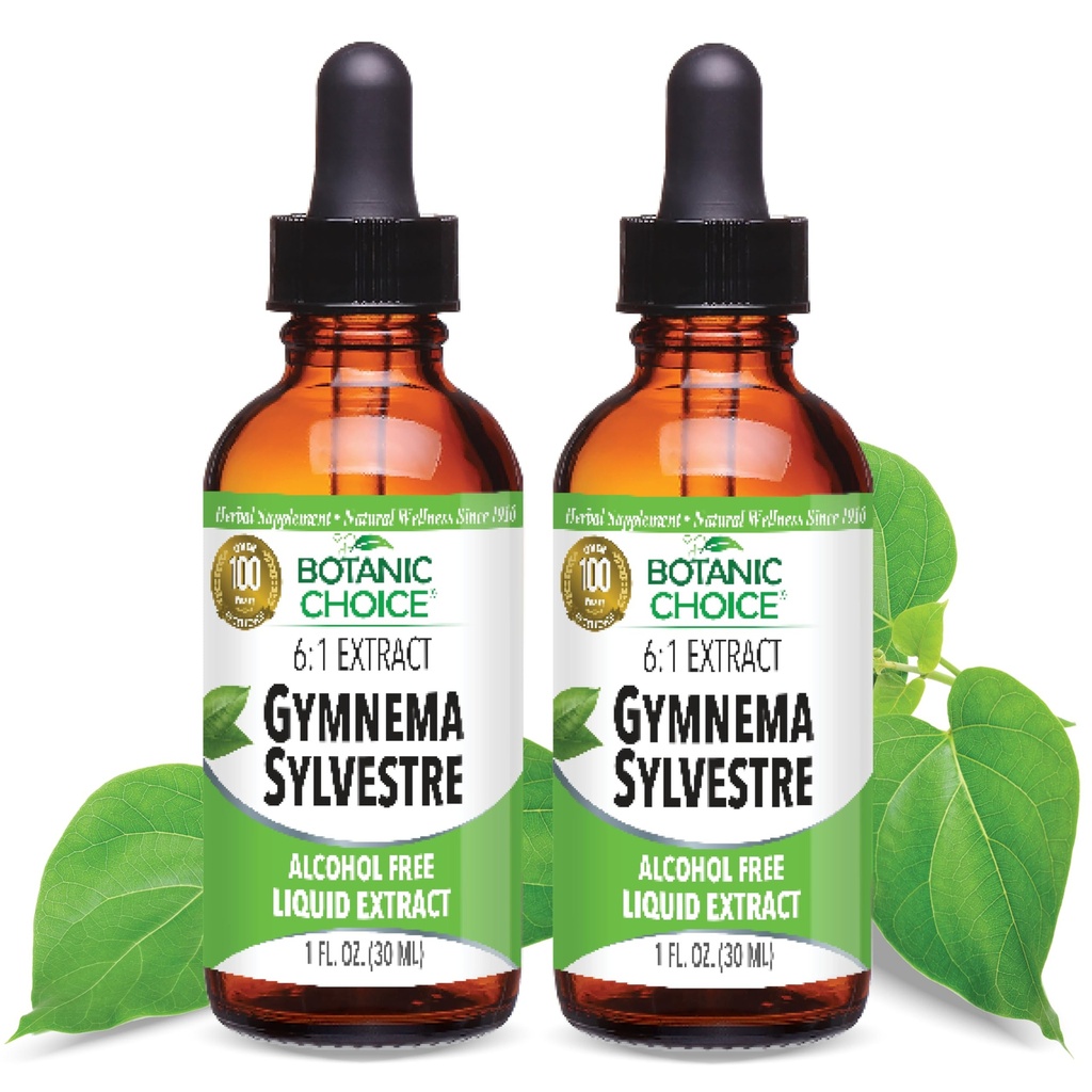 植物の選択: 体育館のSylvestreの液体のエキス-アルコール及びグルテンフリー、非GMO、1oz 2のパック