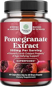 Pomegranateのエキスは酸化防止の補足を-心の健康の接合箇所サポートのための自然なPomegranateのカプセルおよび人および女性のためのプレワークアウト-頭脳の健康のビタミンが付いている窒素酸化物の補足-