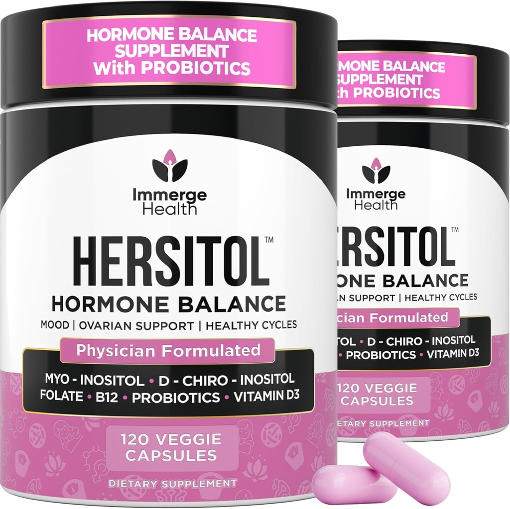 女性のためのホルモンバランス, PCOS, Ovarian サポート, 豊饒, 月経周期 | Myo-Inositol & D-Chiro Inositol サプリメント 40:1 葉酸と比率, B12 & プロバイオティクス | 女性ビタミン 240 カプセル