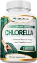 VibraxLabs Chlorella カプセル – 壊れた細胞壁 600 mg Veggie Pills (1200 mg のサービング) - 自然解毒のための蛋白質の粉の補足、Spirulina、米国で作られた後味無しとベスト