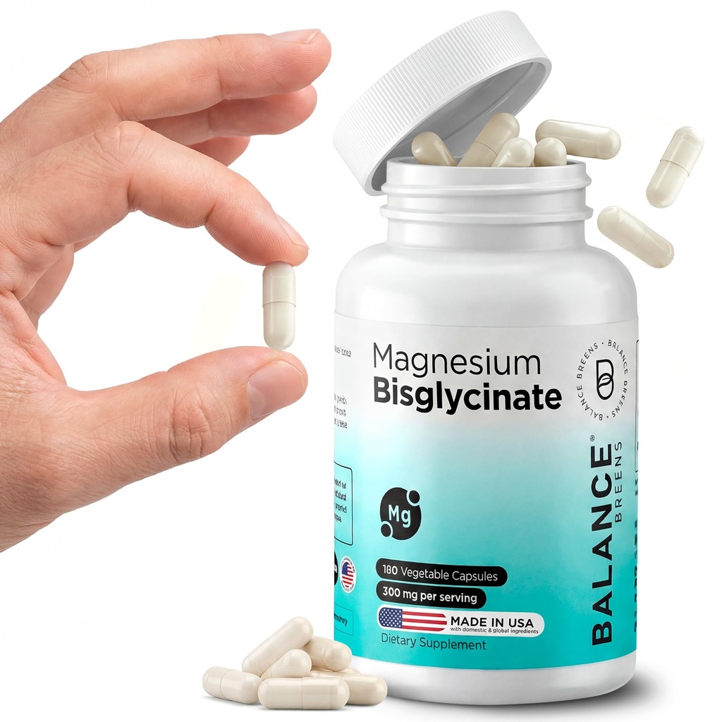 マグネシウムのBisglycinate 200mg -高い吸収のChelatedのマグネシウムの補足-Stomach、Glutenなしの無縁、サポート睡眠、筋肉けいれん及び肯定的な気分- 120のカプセル(1のパック)