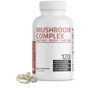 ブロンソントリプルマッシュルーム - Maitake - Reishi - Shiitake - 強力な抗酸化物質と免疫システムブースター - フルスペクトラムマッシュルーム - 600 mgカプセル - 120カウント