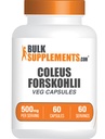 BulkSupplements.com Coleus Forskohlii抽出カプセル - フォルスコリンサプリメント、フォルスコリンカプセル - ハーブサプリメント、グルテンフリー、給餌1カプセル、60カプセル(パッケージ1)
