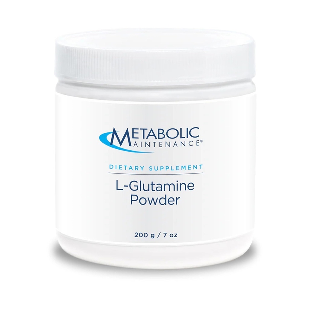 メタボリックメンテナンスLグルタミンパウダー - 1000mg、アミノ酸サプリメント、簡単なドリンクミックス、女性&男性のためのガット健康&回復をサポート - 不燃、200g(200のサービング)