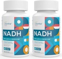 NADH 50mg + CoQ10 200mg + D-Ribose 150mgの補足は、NAD+を高めます エネルギー、疲労のための補足、減らされたニコチンアミドのアデニンのDinucleotide、120の野菜のカプセル