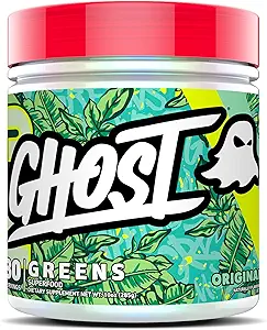 GHOSTグリーンパウダー、オリジナル - 30サービング - 19スーパーフードグリーン&レッドパウダー、フルーツ、野菜、スピルリナ、&クロレラ、プレバイオティクス、10ビリオンCFUプロバイオティクス&消化酵素 - グルテンフリー