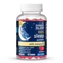 Mommy's Bliss Kids Sleep Melatonin Gummies, Non Habit-Forming with No 人工的な色, 味やゼラチン - 年齢 3 歳 + - イチゴの味 - 100 睡眠 Gummies