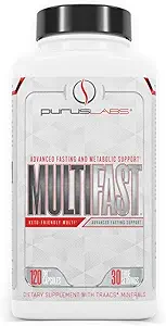 Purus Labs MultiFast Multivitamin | アドバンスト・ファスティング・メタボリック・サポート | 断続的ファスティング・ビタミン | ケトフレンドリー | 30 サービング, 120 カプセル