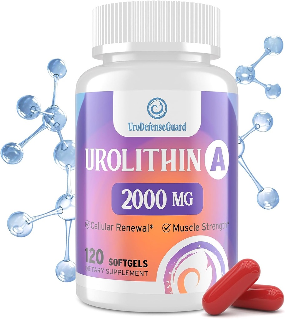 Urolithin 男性女性のための補足2000mg - 120 Softgels (1本のびん)