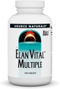Source Naturals Elan Vital マルチ - 脳、心臓、肝臓、免疫、エネルギーブーストをサポート - 180錠
