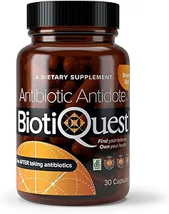 BiotiQuest Antibioticsは抗生物質、抗生物質、非GMOおよびグルテンフリー、30カプセルを取った後ボディをバランスをとるために抗生物質を反作用します